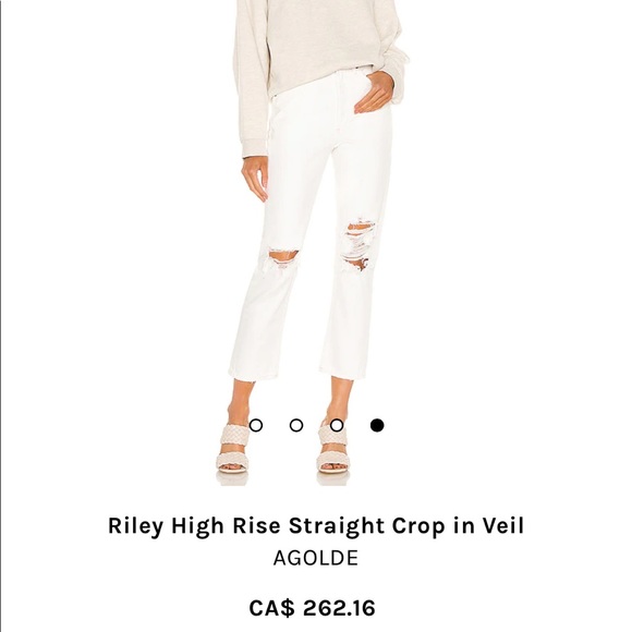 AGOLDE Riley high rise straight crop - Picture 3 of 5